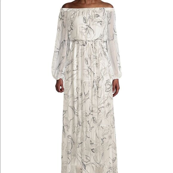 Milly Dresses & Skirts - Milly Pierce Off-The-Shoulder Maxi Dress‎